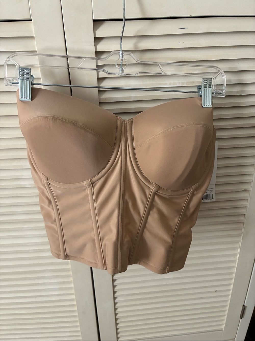 Dominique Nude Strapless Longline Bustier Bra